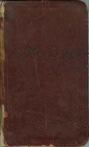 Log book of Preston Reynolds : one of the 4 river rovers on a trip down the Wisconsin, Mississippi, and up the Rock and Yaharra Rivers