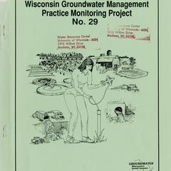 Groundwater quality and laundromat wastewater : Summit Lake, Wisconsin