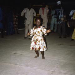 Child dancing at Nike's house