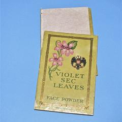 Richard Hudnut book of Violet Sec Leaves face powder