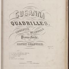 Susanna quadrilles