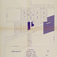 Tentative district map, village of Rockland, La Crosse County, Wisconsin