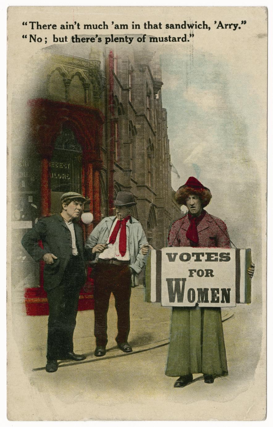 Ham sandwich, suffrage postcard (1 of 2)