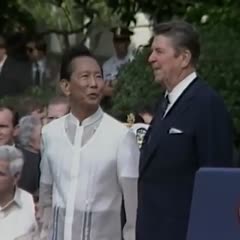 Ferdinand Marcos visits the White House