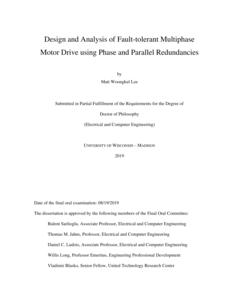 Design and Analysis of Fault-tolerant Multiphase Motor Drive using Phase and Parallel Redundancies