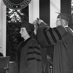 Golda Meir receiving honorary degree