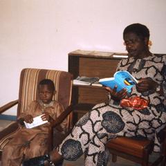 Richard Olaniyan and child