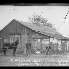 Blacksmith shop. Arkdale- Wis.
