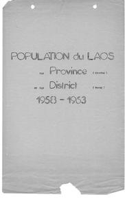 Lao population statistics