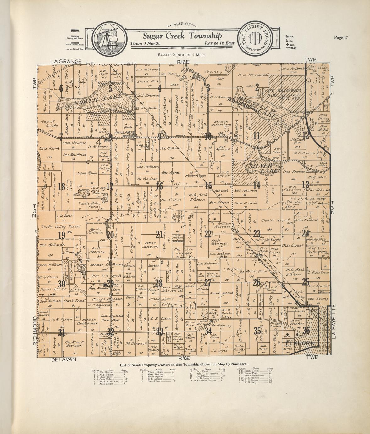 Atlas and plat book of Walworth County Wisconsin 1930 compiled from