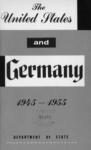 The United States and Germany, 1945-1955