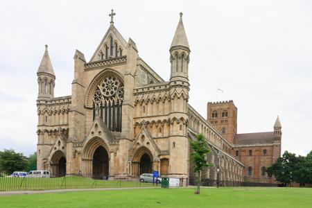St. Albans Cathedral west end, tower and south transept