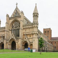 St. Albans Cathedral west end, tower and south transept
