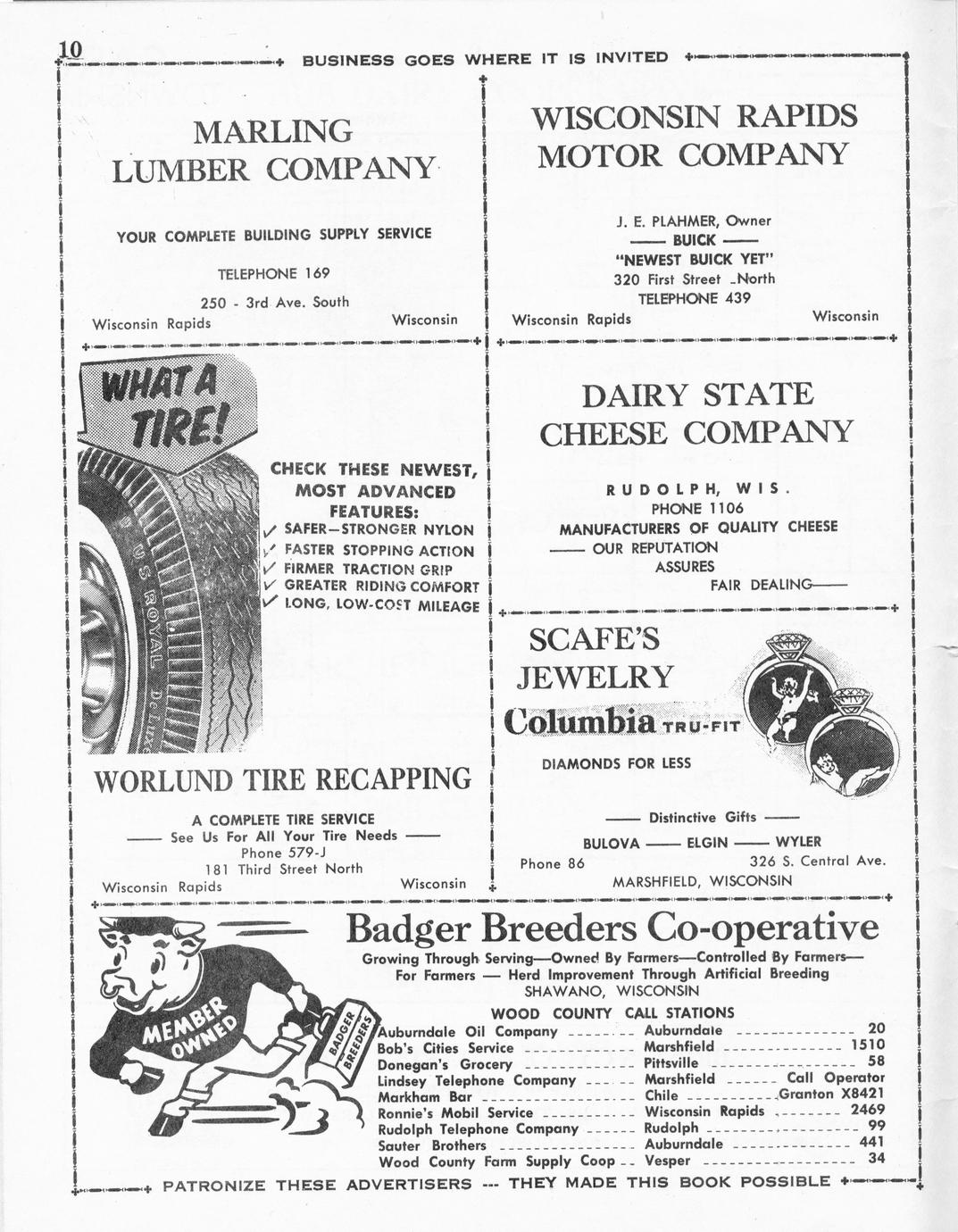 Official county plat book and rural directory of Wood County, Wisconsin. Full view UWDC UW