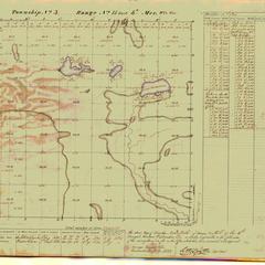 [Public Land Survey System map: Wisconsin Township 03 North, Range 15 East]
