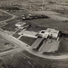 Aerial view of UW-Waukesha campus, 1967
