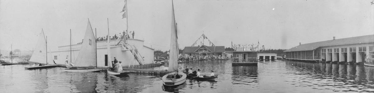 Duluth Boat Club with Various Pleasure Craft
