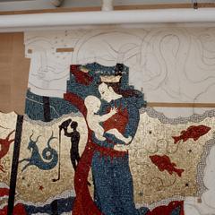 James Watrous mosaic in progress