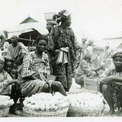 Kajola woman selling maize