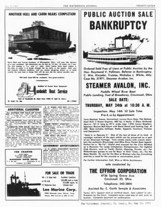 Public auction sale bankruptcy, steamer Avalon