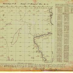 [Public Land Survey System map: Wisconsin Township 09 North, Range 21 East]