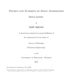 Physics and Numerics of Spray Atomization Simulations
