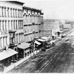 Main Street as seen from Milwaukee Street in the 1890s