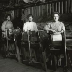 Female workers at the shingle mill