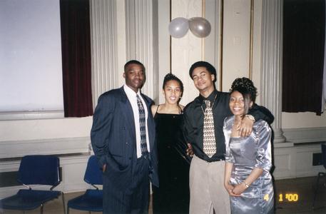Four students at 2000 Ebony Ball