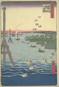 View of Shiba Bay, no. 108 from the series One-hundred Views of Famous Places in Edo