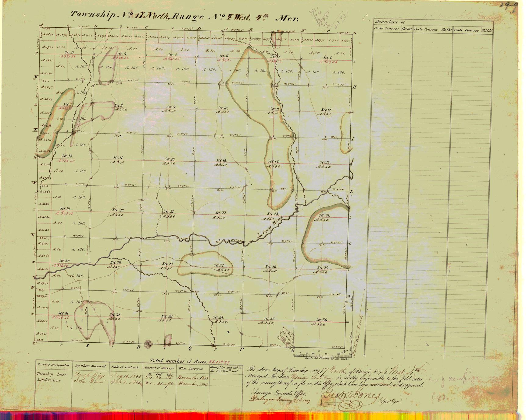 [Public Land Survey System map: Wisconsin Township 17 North, Range 04 West]
