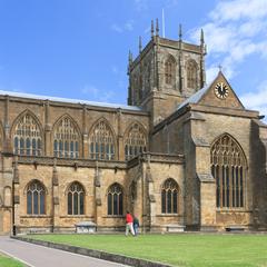 Sherborne Abbey nave from the south