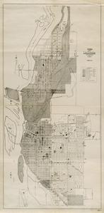 Zoning map La Crosse, Wisconsin 1950
