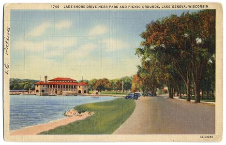 Lake Shore Drive near park and picnic grounds