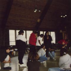 Group activity at 2001 Student of Color Leadership Retreat