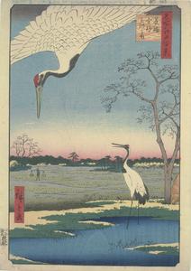 Mikawa Island, Kanasugi and Minowa, no. 102 from the series One-hundred Views of Famous Places in Edo