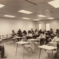Paul Emmett's class in West Hall, Manitowoc, March 1987