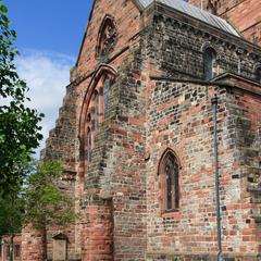 Carlisle Cathedral west end from the southwest