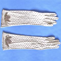 Stretchy cotton gloves