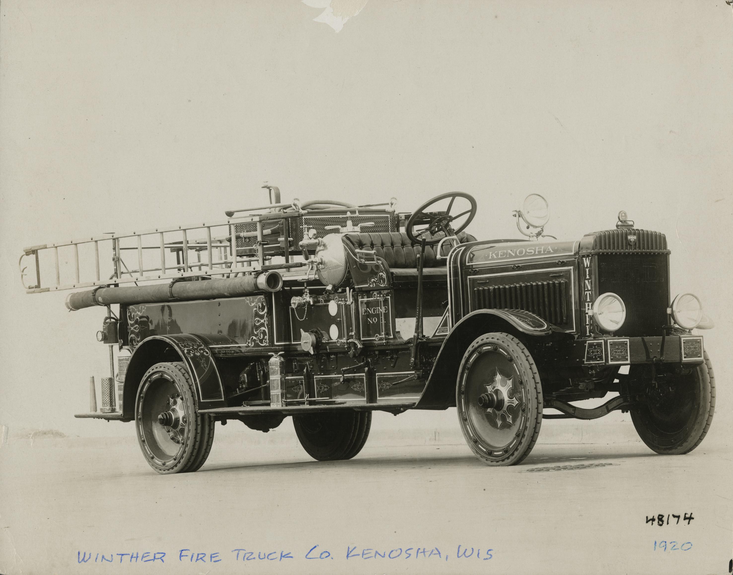 River Fallswisconsin-january 192014 Vintage Fire Truck Stock Photo  172070345