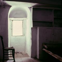 Monk's cell at the Dionysiou Monastery