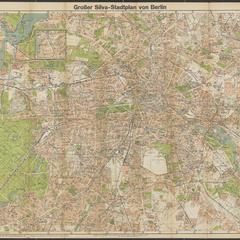 Grosser Silva-Stadtplan von Berlin