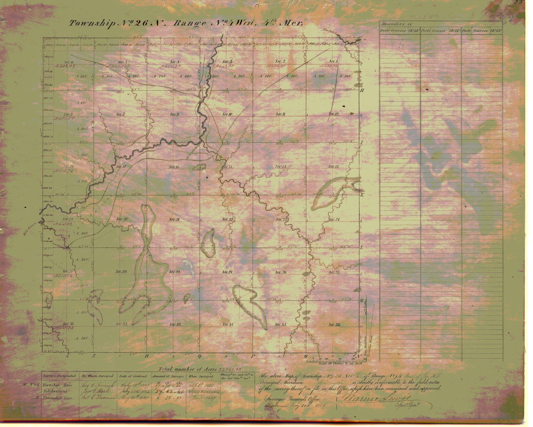 [Public Land Survey System map: Wisconsin Township 26 North, Range 04 West]