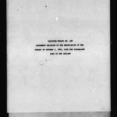 Ratified treaty no. 328, Documents relating to the negotiation of the treaty of October 7, 1863, with the Tabaquache band of Ute Indians