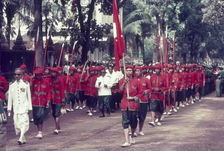 Ceremony honoring the King of Laos