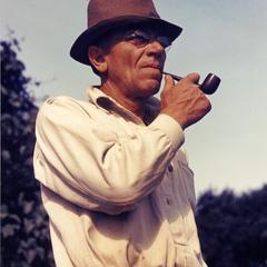 Aldo Leopold with pipe