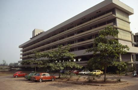 University of Ife building and parking lot