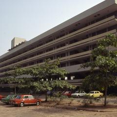 University of Ife building and parking lot