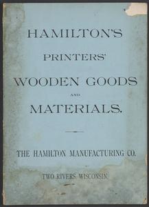 Hamilton's printers' wooden goods and materials