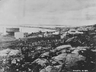 Duluth in 1871 with Elevator 'A'